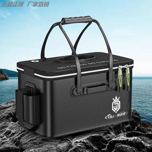 钓鱼收纳箱钓鱼配件多功能渔具箱路亚鱼钩小药饵盒工具包钓箱用品