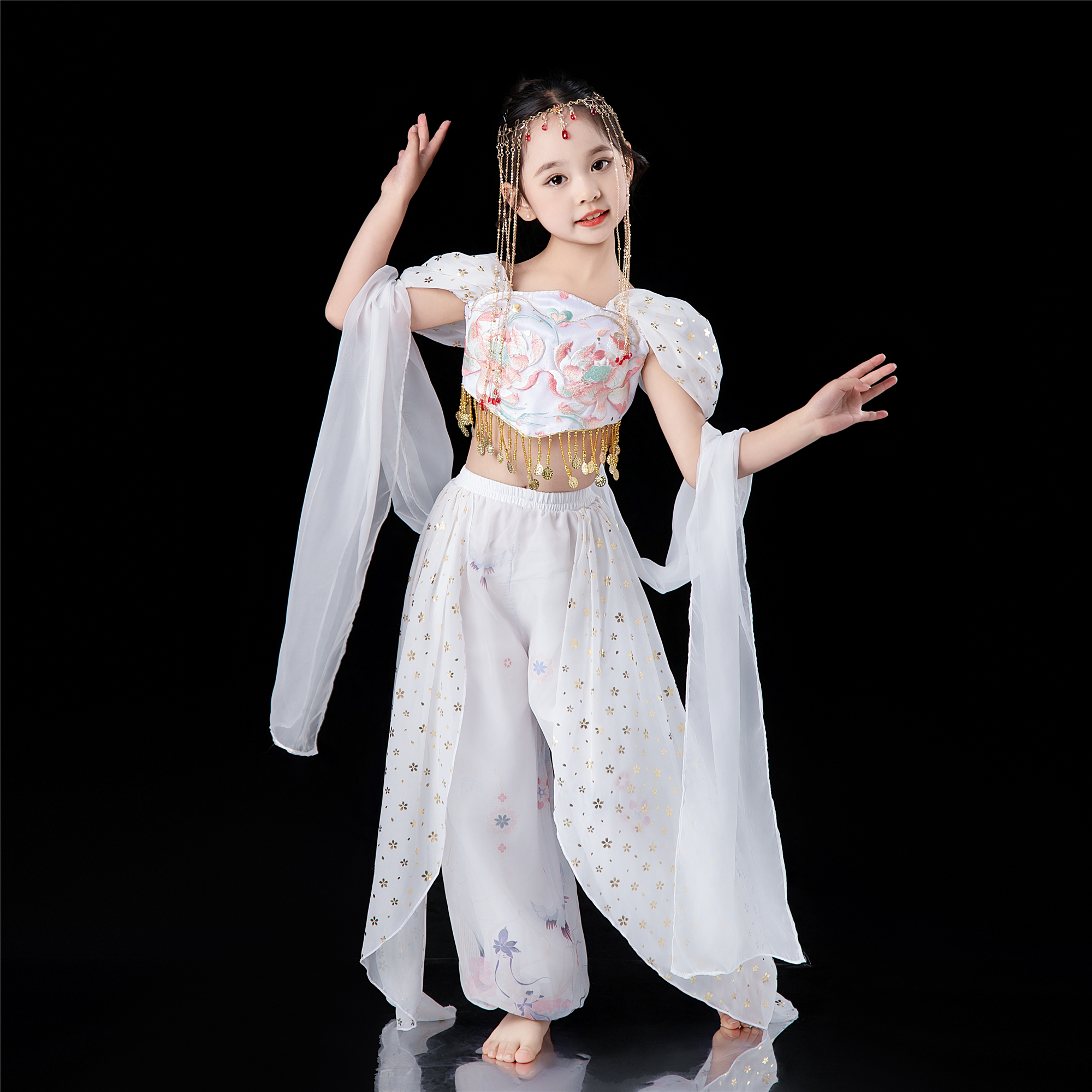 宇丽馨女西域风情飞天舞蹈