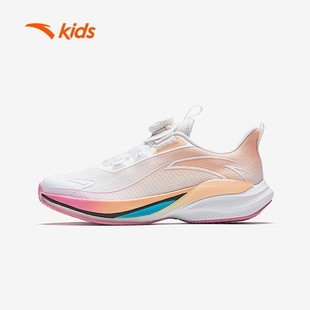 网面透气旋转扣跑步鞋 新款 子 2025秋季 安踏安踏儿童女童运动鞋