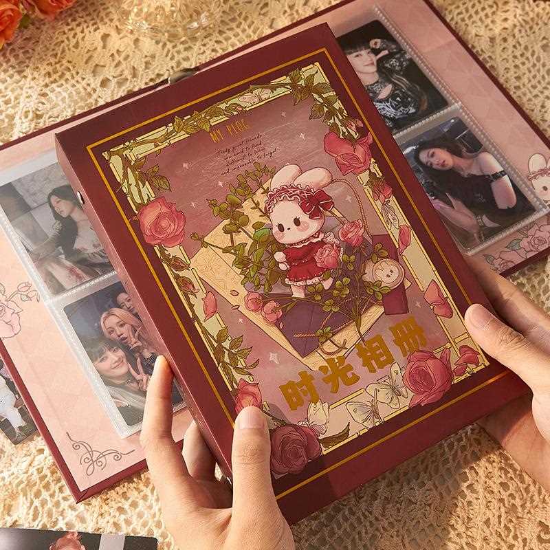 追星照片收纳册拍立得小卡相册女孩活页爱豆卡册寸寸卡片收集册