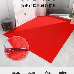 入户门地垫进门门口门垫家用塑料丝圈防滑脚垫耐脏垫子可裁剪地毯