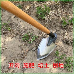 t淬火锰钢尖锄头全钢尖镐开沟起垄农用锄头加厚种菜小锄头刨锛铲