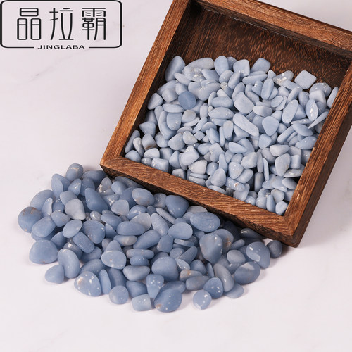 天然天使石碎石摆件装饰