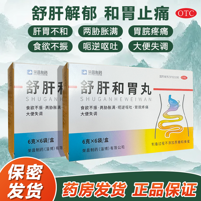 【荣昌制药】舒肝和胃丸6g*10袋/盒