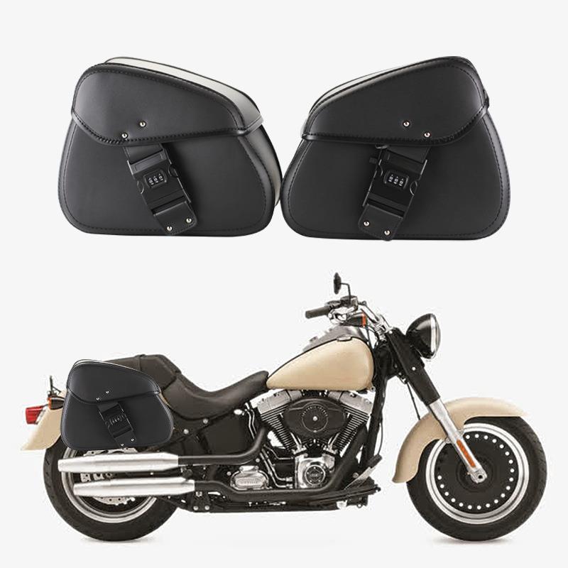 复古摩托车边包马鞍包防水通用摩托车电动车