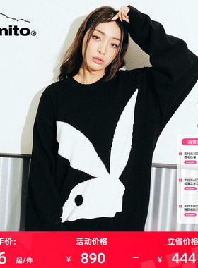 【PLAYBOY X DIMITO】联名款23/24卫衣男女圆领保暖长袖 46CA036