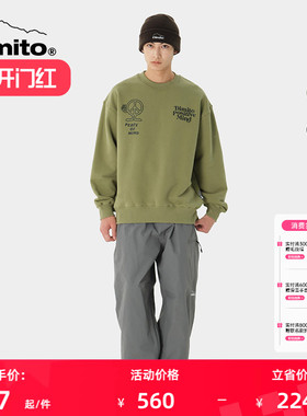Dimito23/24休闲卫衣男女棉圆领春季防风长袖 PEACE SWEATSHIRTS