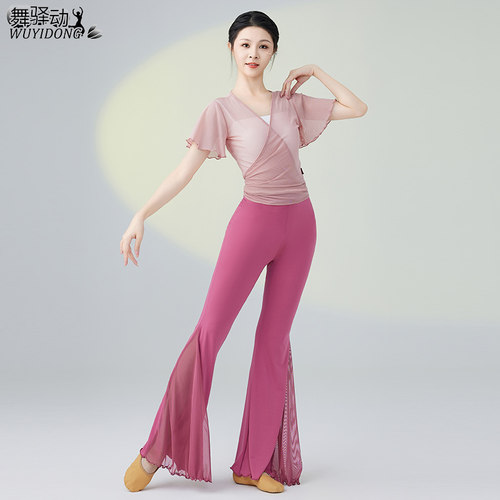 古典舞飘逸纱衣演出服练功服女