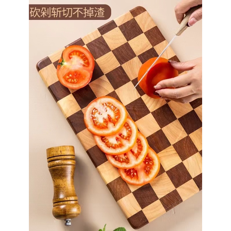克劳斯梅格天然环保防霉抗菌棋盘格菜板可砍可剁菜板砧板（大）
