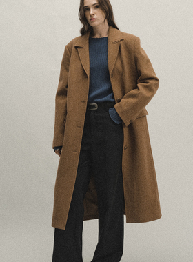 Tonō 复古西装H廓形羊毛毛呢长大衣外套｜Tonolab