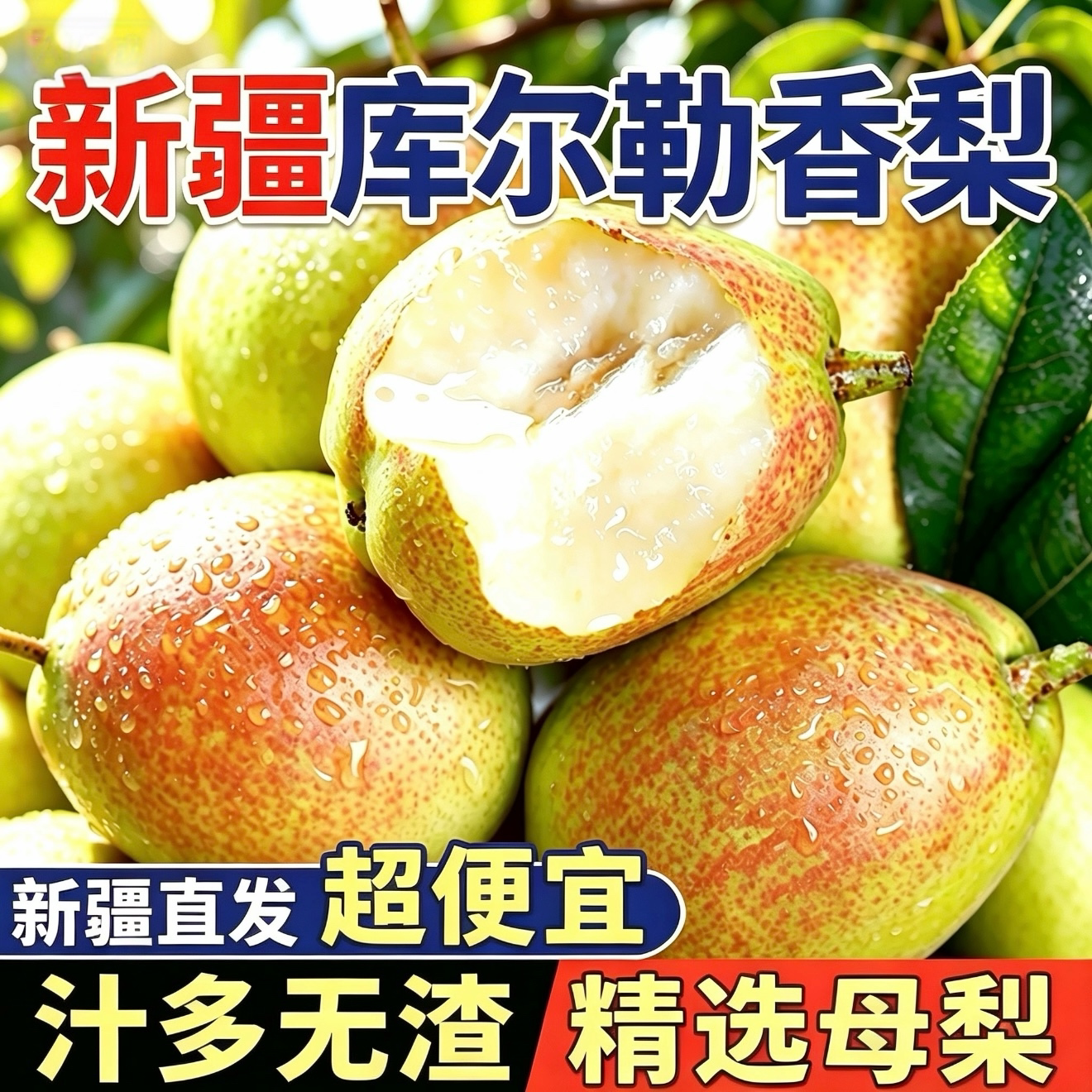 正宗新疆库尔勒香梨现摘当季全母梨