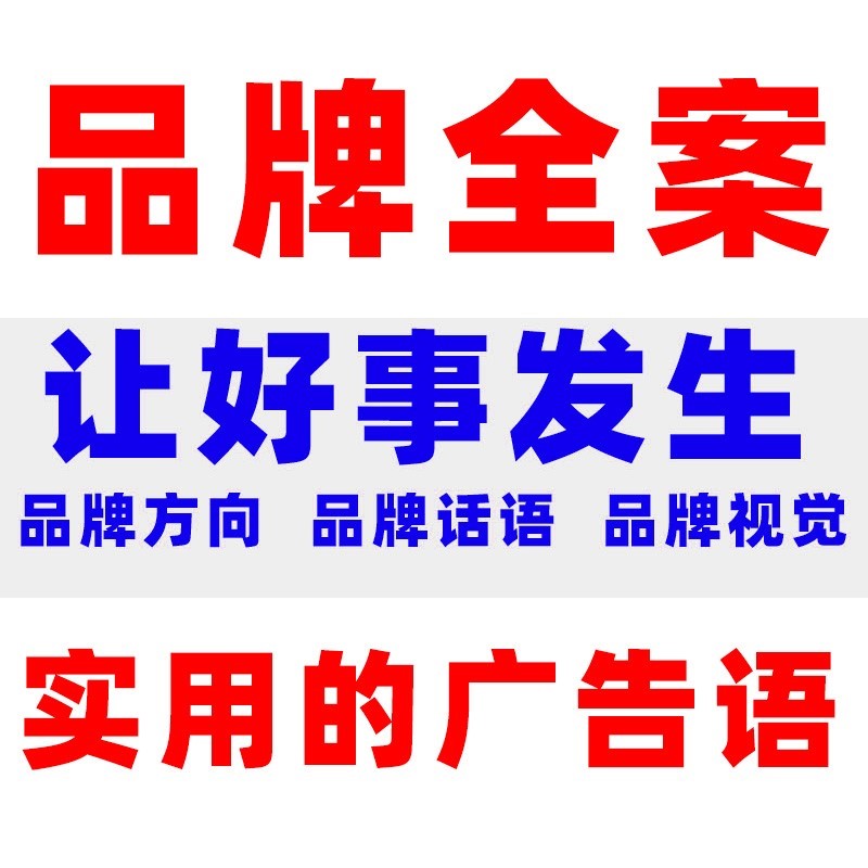 策火品牌策划全案广告语定位设计平面广告设计