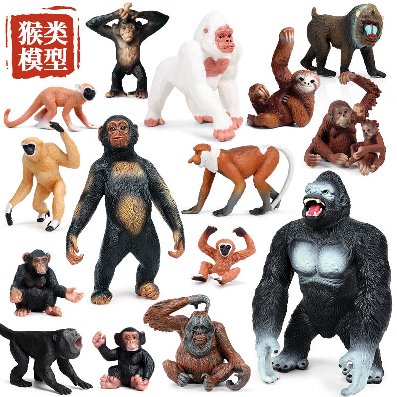 儿童实心静态仿真野生动物模型
