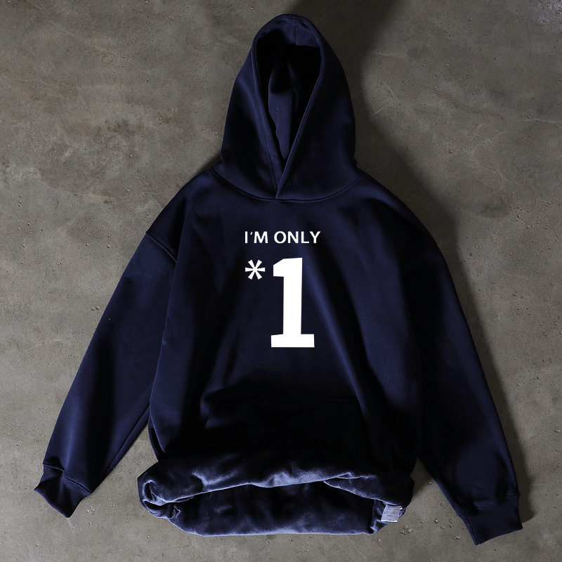 搞钱做慈善 银狐绒580克保暖！美式长袖女加绒加厚男上衣连帽卫衣