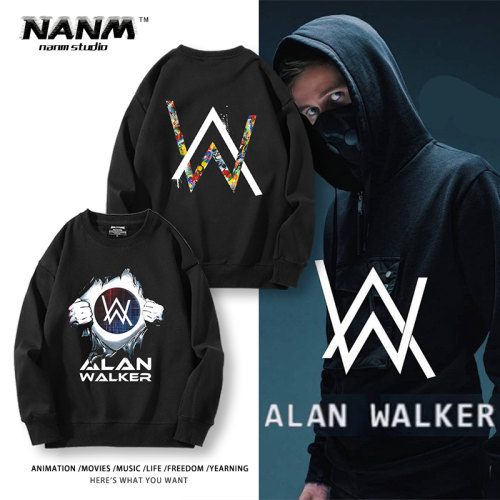 Alan Walker艾伦沃克周边圆领卫衣男女秋冬Faded电音教主DJ外套潮