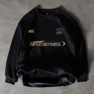 搞钱做慈善 保暖银狐绒499克！美式男加厚长袖女圆领加厚卫衣