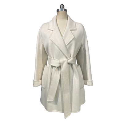 休闲气质小个子大衣2024新款100羊毛百搭保暖外套