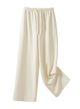 休闲裤黑色直筒下垂感裤子长裤显瘦小个子秋季阔腿裤秋冬9905