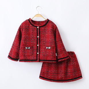 【甜美小香风】女童小香风套装24春季大童洋气时髦半裙两件套装