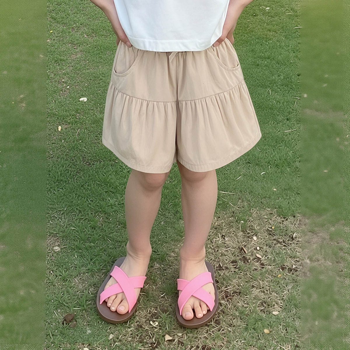【纯棉舒适百搭短裤】童装女童夏季时尚休闲短裤儿童洋气宽松裤子