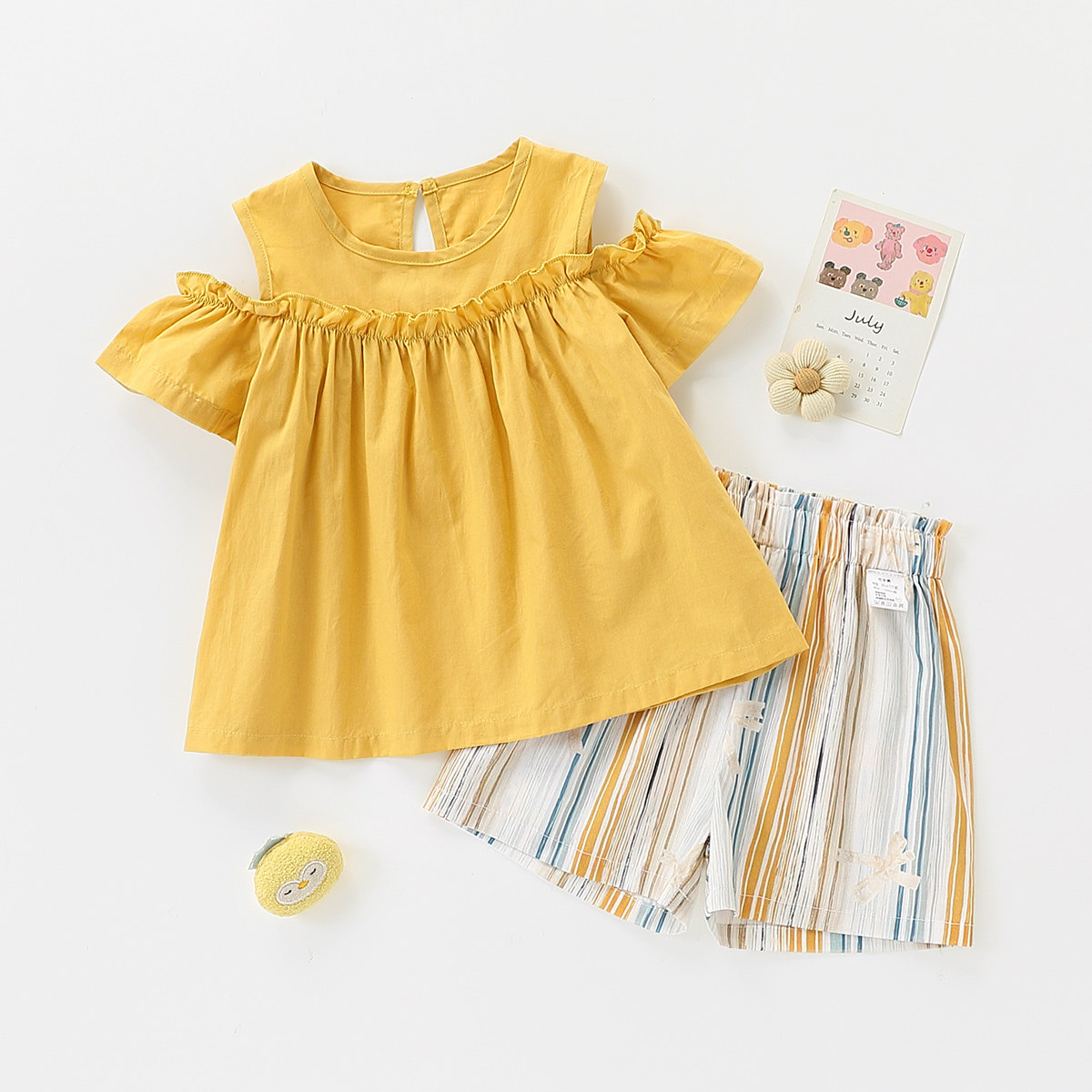 女童套装2025夏季新品洋气时尚婴幼套装