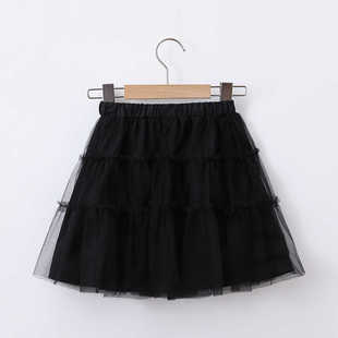 【时髦过膝蓬蓬裙】女童夏季半裙女孩洋气半身裙中长款多层蛋糕裙