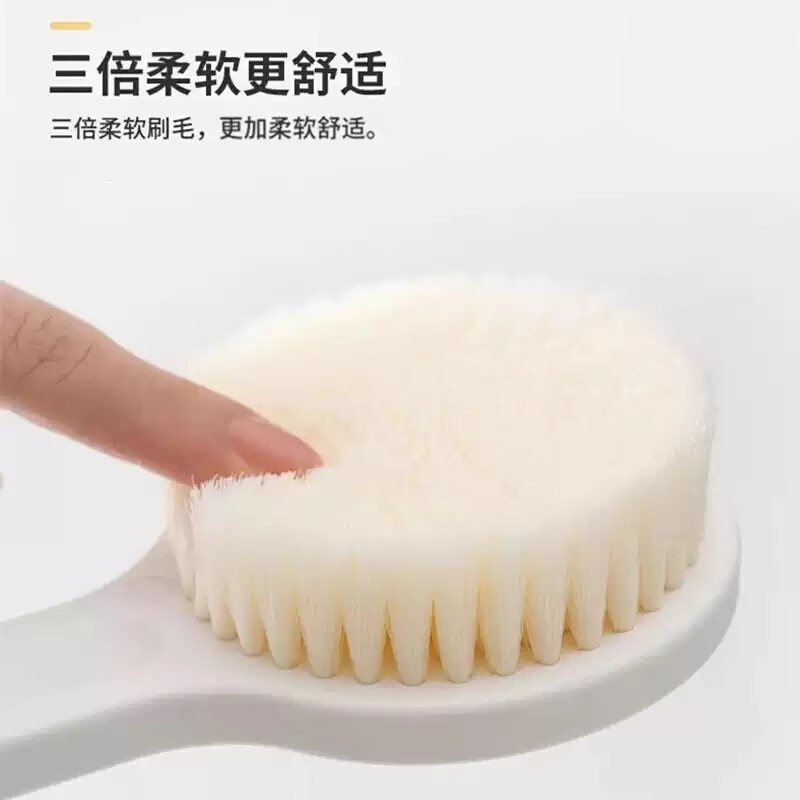 日本洗澡刷原装正品搓背神器搓澡刷子长柄尼龙软毛不起霉沐浴刷