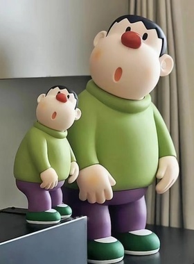 哆啦A梦公仔摆件系列胖虎技安技兰肥妹动漫手办模型玩偶礼物装饰