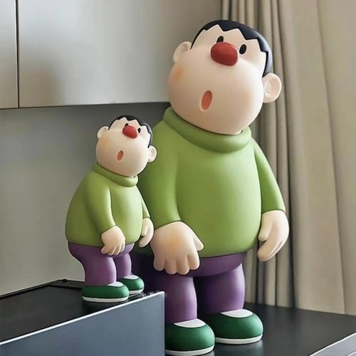 哆啦A梦公仔摆件系列胖虎技安技兰肥妹动漫手办模型玩偶礼物装饰