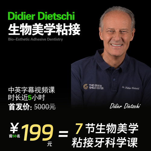 Didier Dietschi生物美学粘接树脂中英字幕课程油管同学