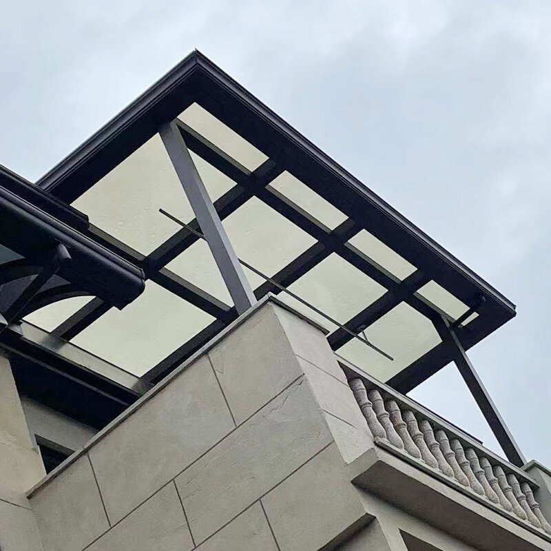 重庆阳光露台房别墅平台楼顶玻璃雨棚彩钢棚隔热封遮阳台断桥定制