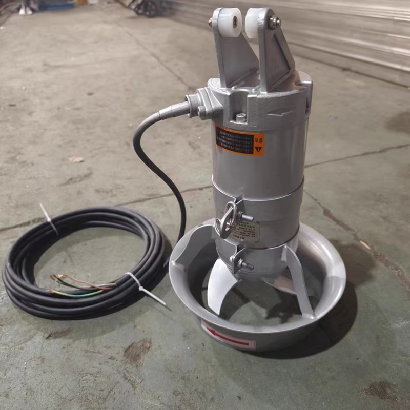QJB潜水搅拌机不锈钢污水搅拌器低速推流器污水回流泵穿墙泵