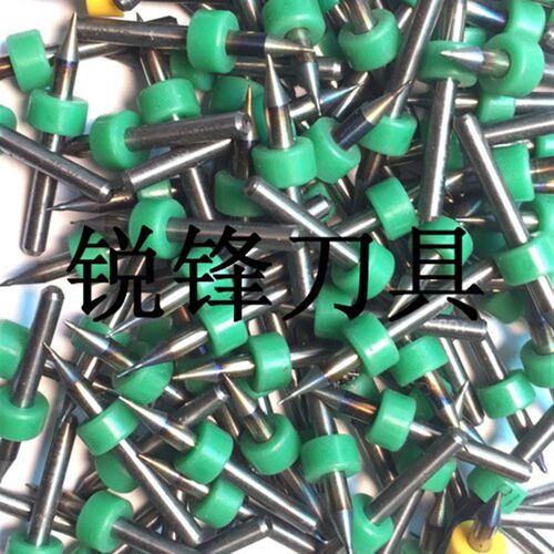3.175*33蓝头刀棒/3.175钨钢雕刻刀 500g 精雕专用旧铣刀加硬尖头