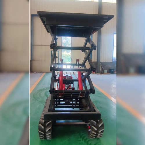 履带升降车高空作业平台大棚用电动液压履带叉剪刀式升降车