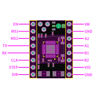 S6609步进电机驱动器代替tmc2209 256细分静音大电流3D打印机配件