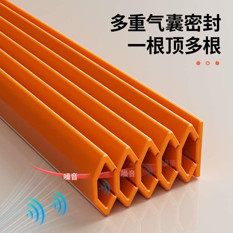 门框密封条可调节防盗门隔音胶条入户门防风大门吸音棉静音条门