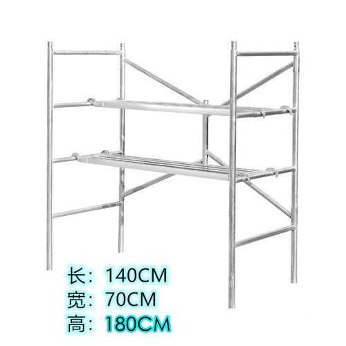 伴锐折叠脚手架带轮行走马凳升降加厚工程装修建筑刮腻子平台梯子