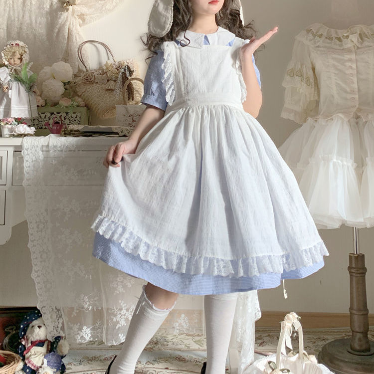 Lolita汉洋折衷罩衫白色百搭罩裙