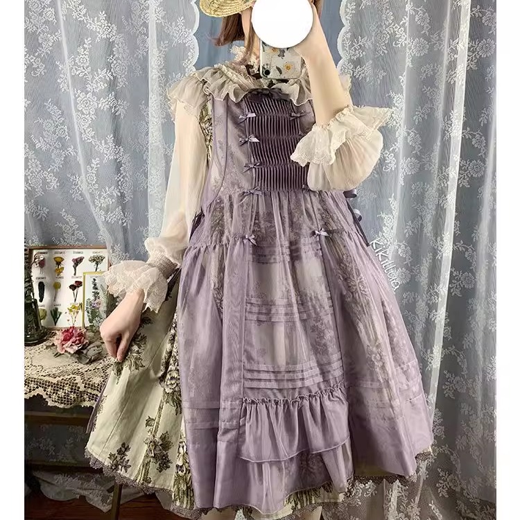 樱桃园罩裙网纱版lolita百搭罩衫