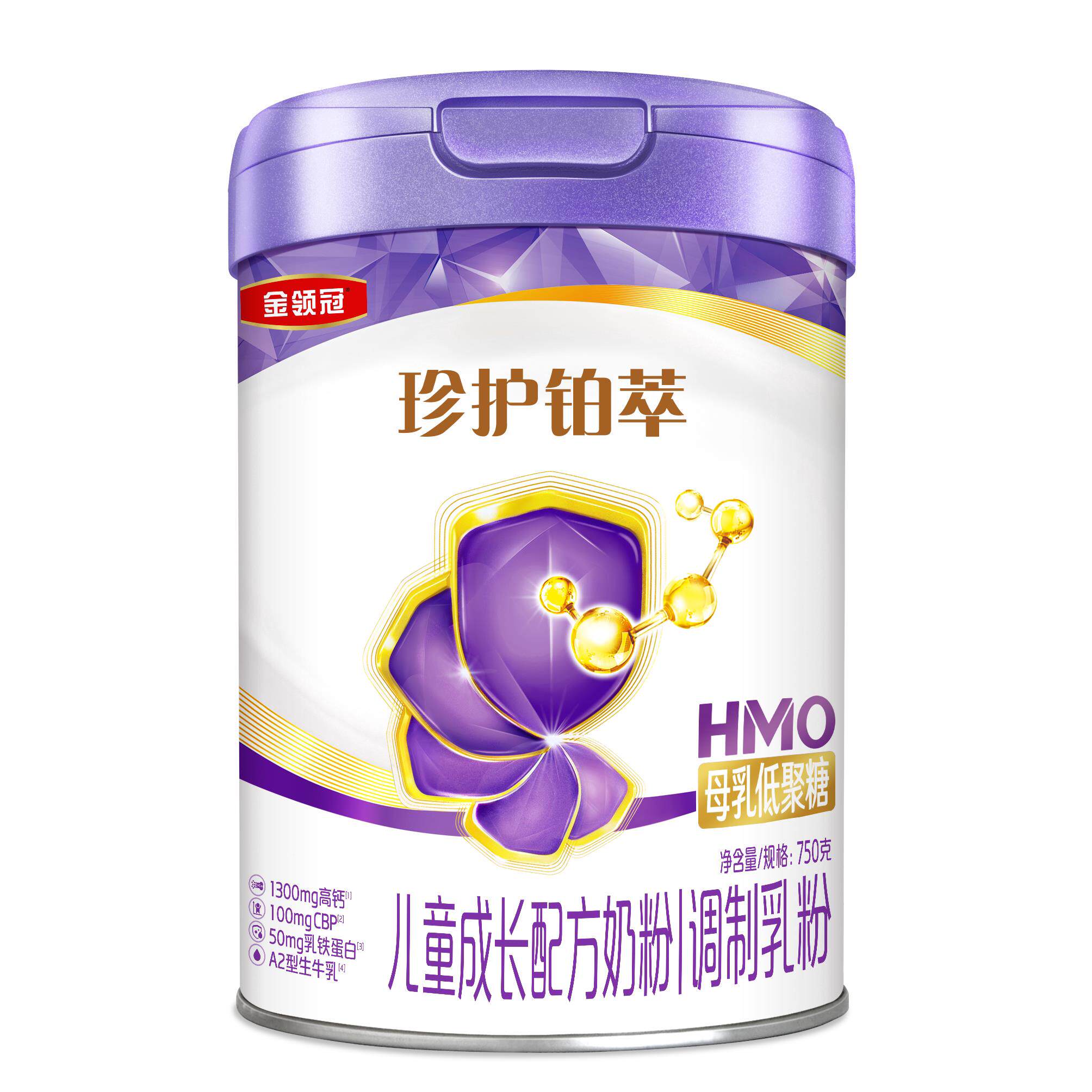 金WDE领冠0珍护铂4段HM铁O乳蛋白奶粉萃75g