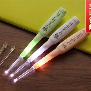 发光耳勺挖耳勺硅胶耳勺发亮带灯夜光掏耳勺掏耳神器宝宝扣掏耳勺