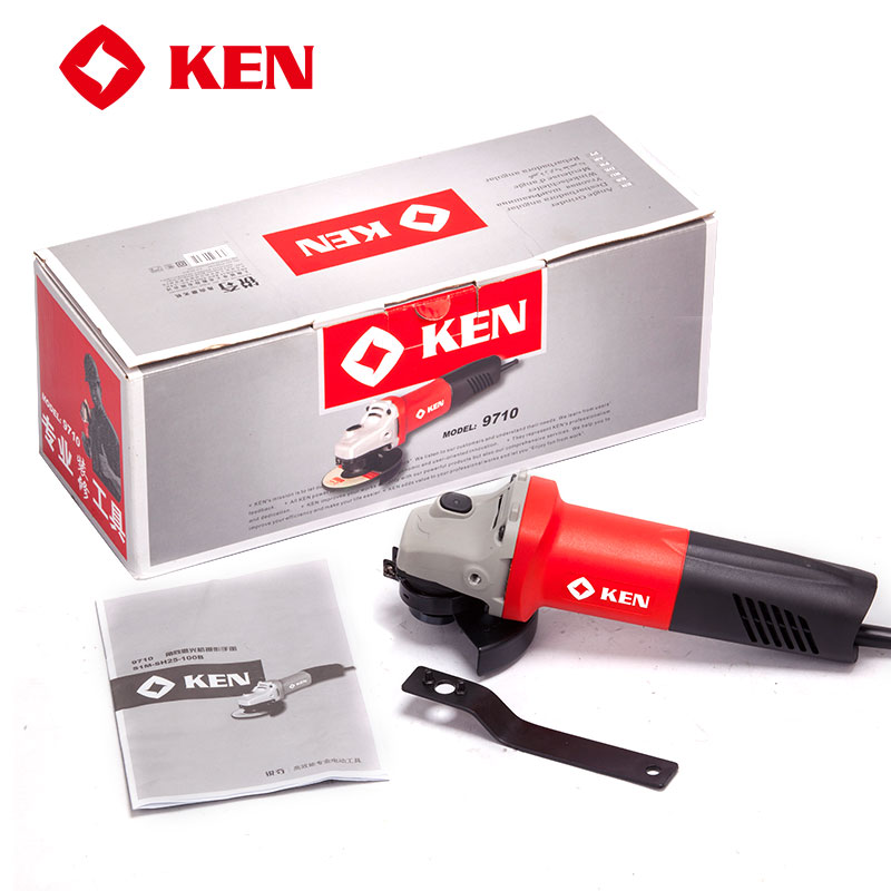 KEN锐奇角磨机9710角向磨光机多功能手磨机切割打磨抛光机9917B