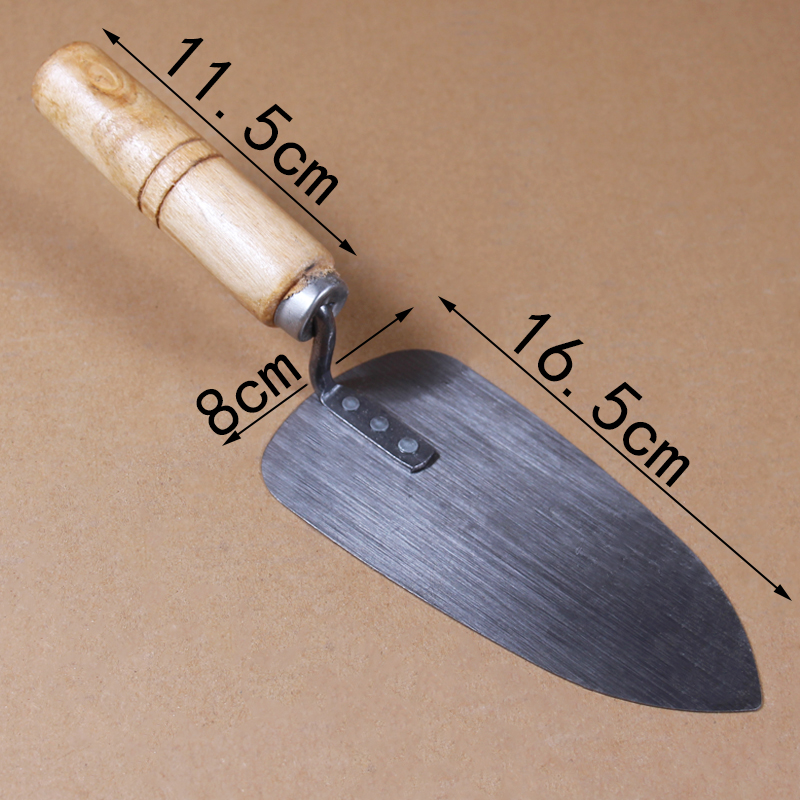 圆头灰匙灰铲勾缝铲子尖头小铲子小铁板小泥板桃型抹灰刀泥瓦