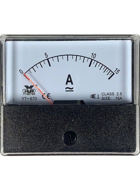 YT670交流电流表电压表AC10A 15A 20A 30A 50/5A 300V 500V DH670