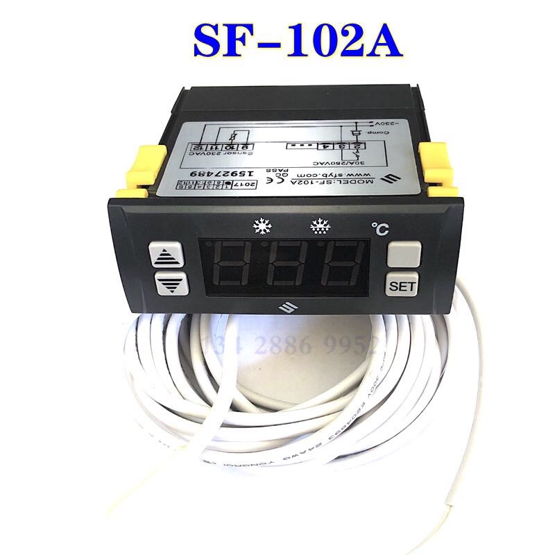SF-102A电子温度控制器 温控器 化霜 冰柜 雪柜温度控制器250V30A