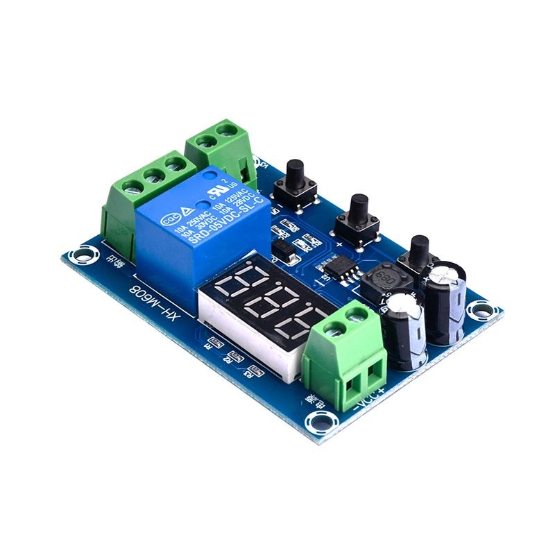 XH-M608  集成电压表 欠压过压D保护 定时充放电蓄电池充放电模块