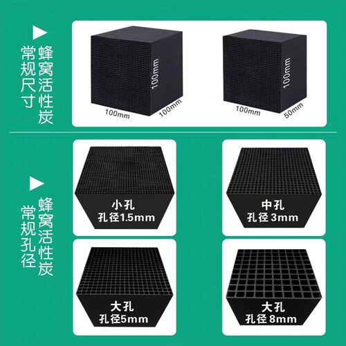 防水蜂窝活性炭方块800碘值喷漆房工业废气过滤环保箱特种方块碳