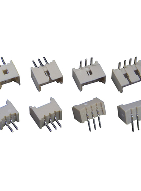 MX1.25mm间距插座针座连s接器 立式直针/弯针2P3P4P5P-12P 耐高温