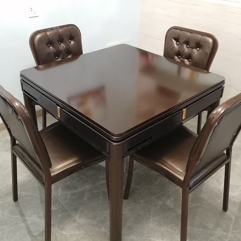 四川2021新款j麻将机全自动餐桌两用家用小型折叠麻将桌机麻全自