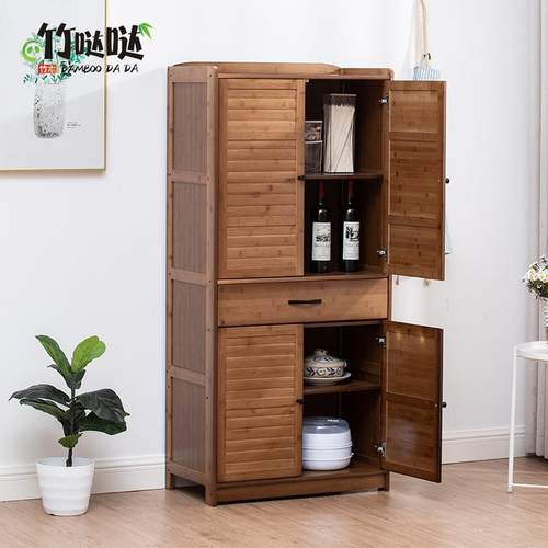 厨房置物架微波炉架多层电器层架厨房储物柜家用电器烤箱实木架子